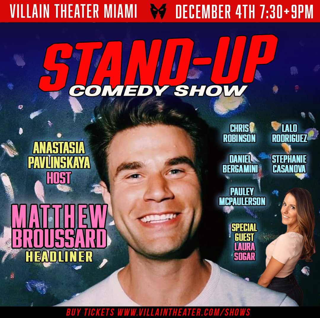 Matthew Broussard 2026 & 2027 concert poster
